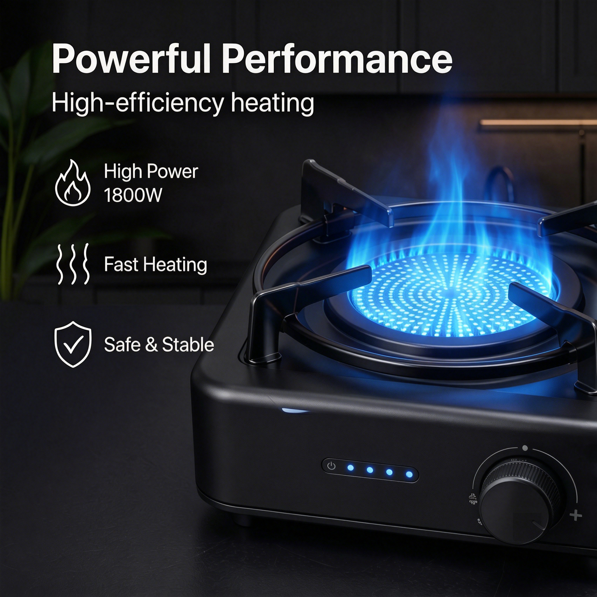 Portable USB Rechargeable Electric Stove – Smokeless Cordless Cooker with Solar Charging Support