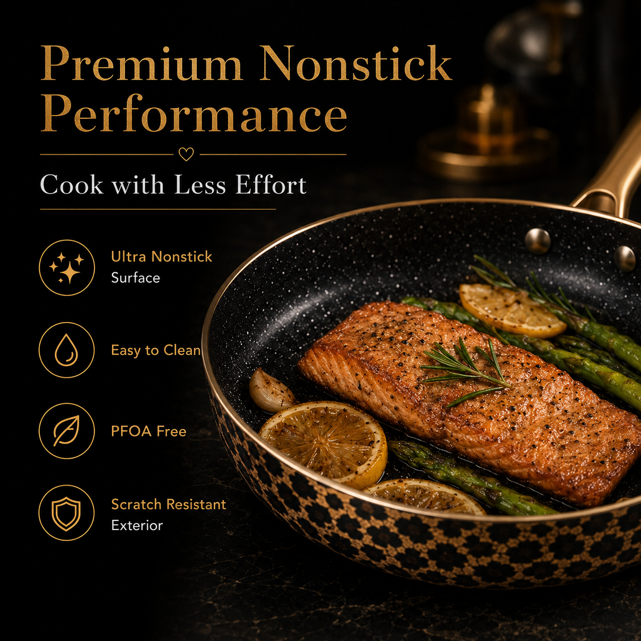 Yellow Leopard cookware set variant