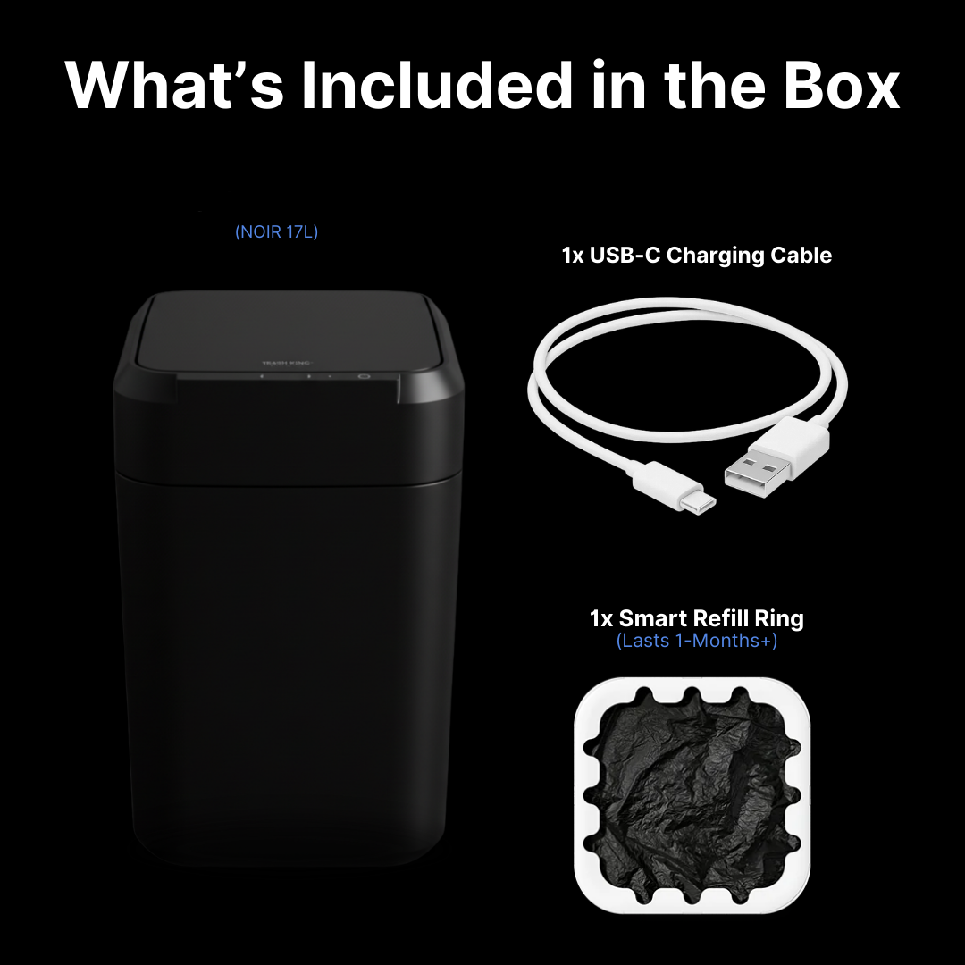Royal Bin™ 17L - Touchscreen, Self-Sealing Smart Trash Can