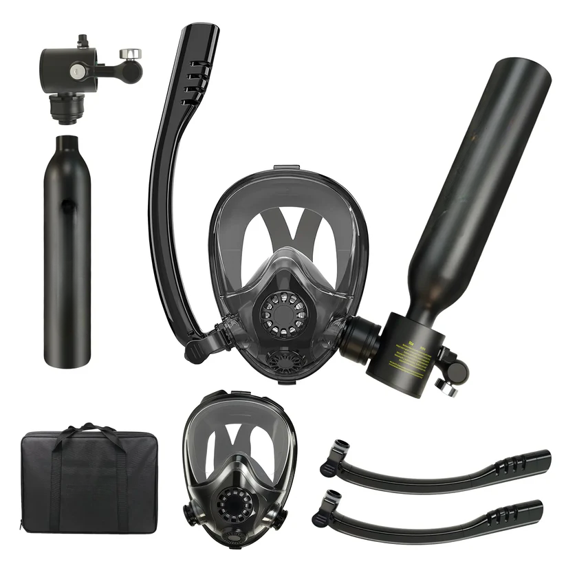Diving Mask With Scuba Tank