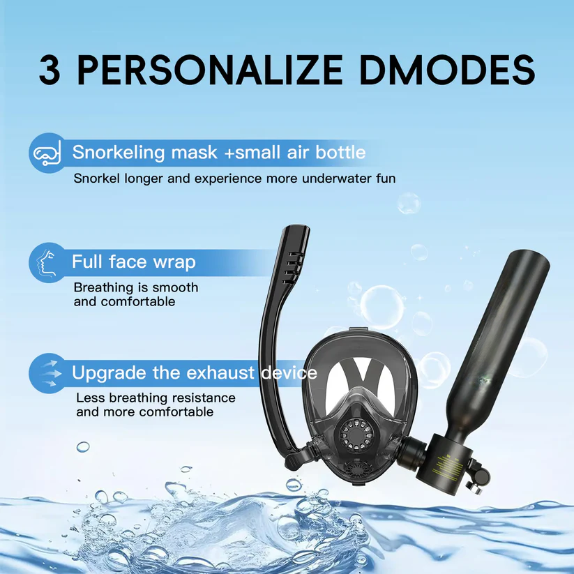 Diving Mask With Scuba Tank