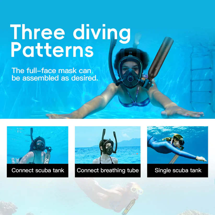 Diving Mask With Scuba Tank