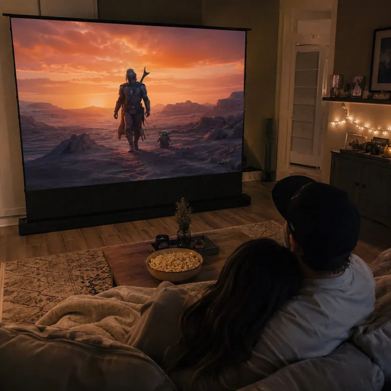Electric Video Projector Screen