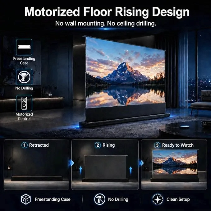 Electric Video Projector Screen