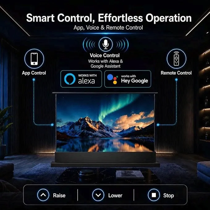 Electric Video Projector Screen