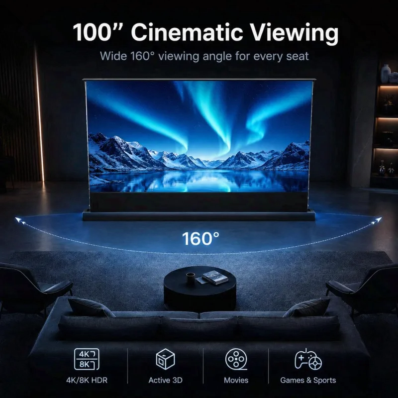Electric Video Projector Screen