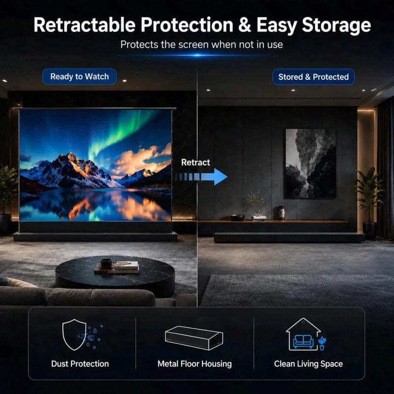 Electric Video Projector Screen