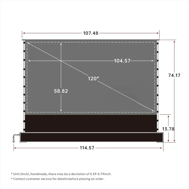 Electric Video Projector Screen