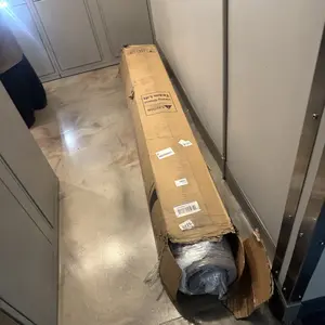 Mattress delivery box in hallway