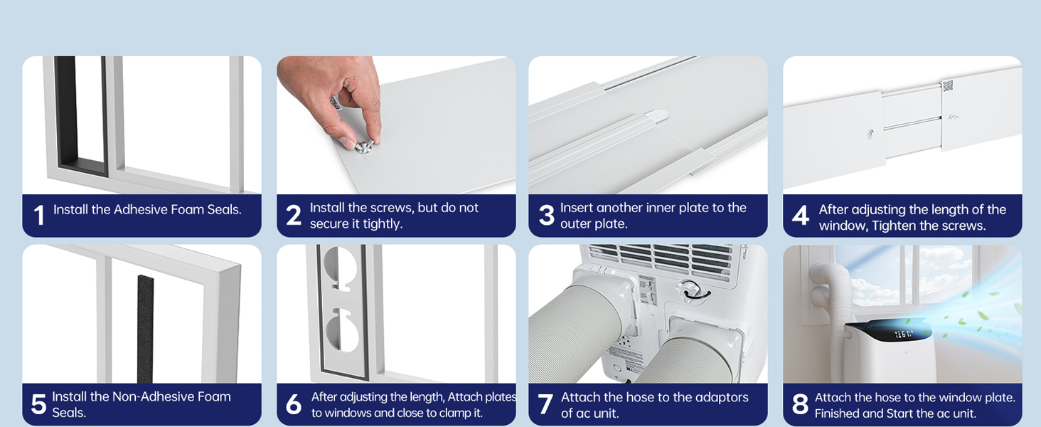 Dual hose design enabling balanced air circulation and faster cooling