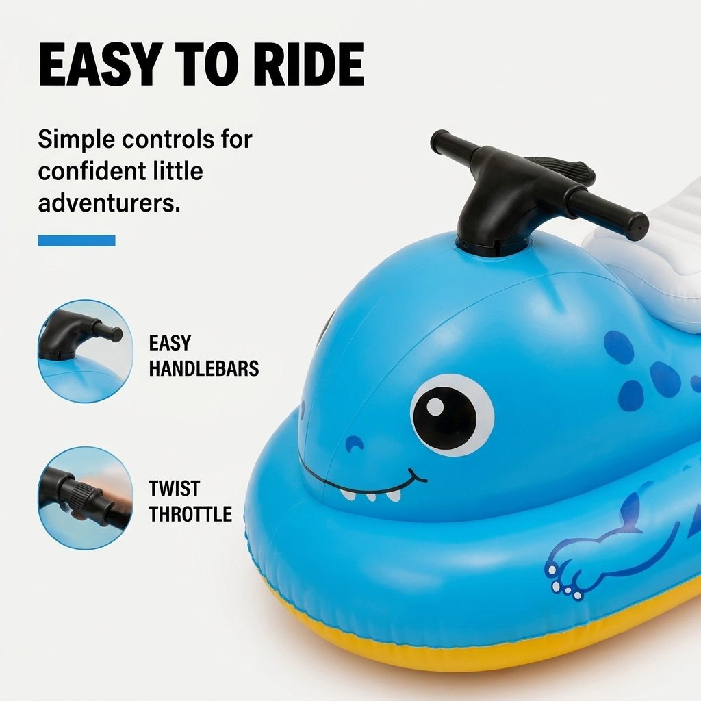 Dinosaur Motorized Ride-On Float for Kids