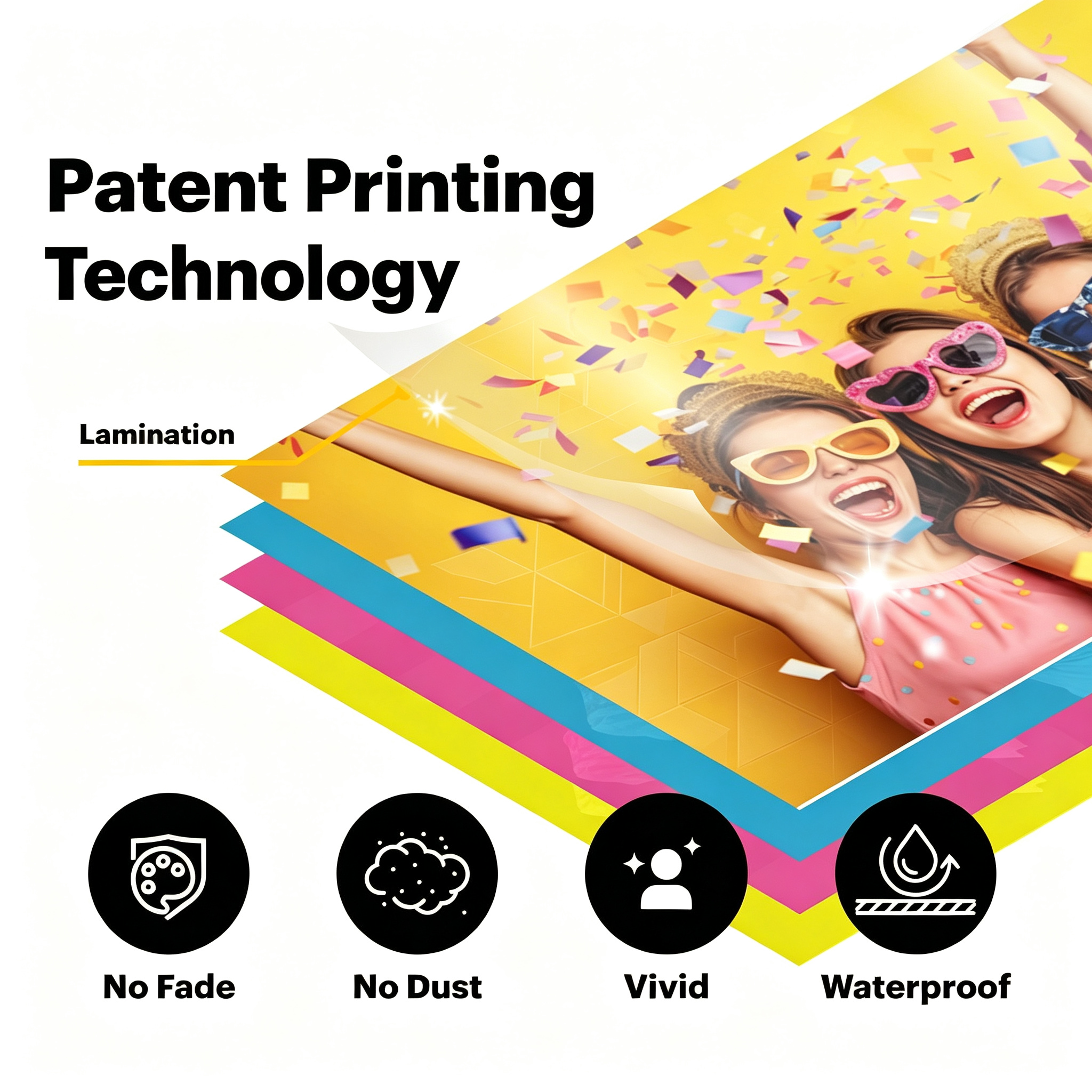Instant Photo Printer Accessory Bundle (4x6 inches), Initial 10 Sheets + 40 Sheet Pack