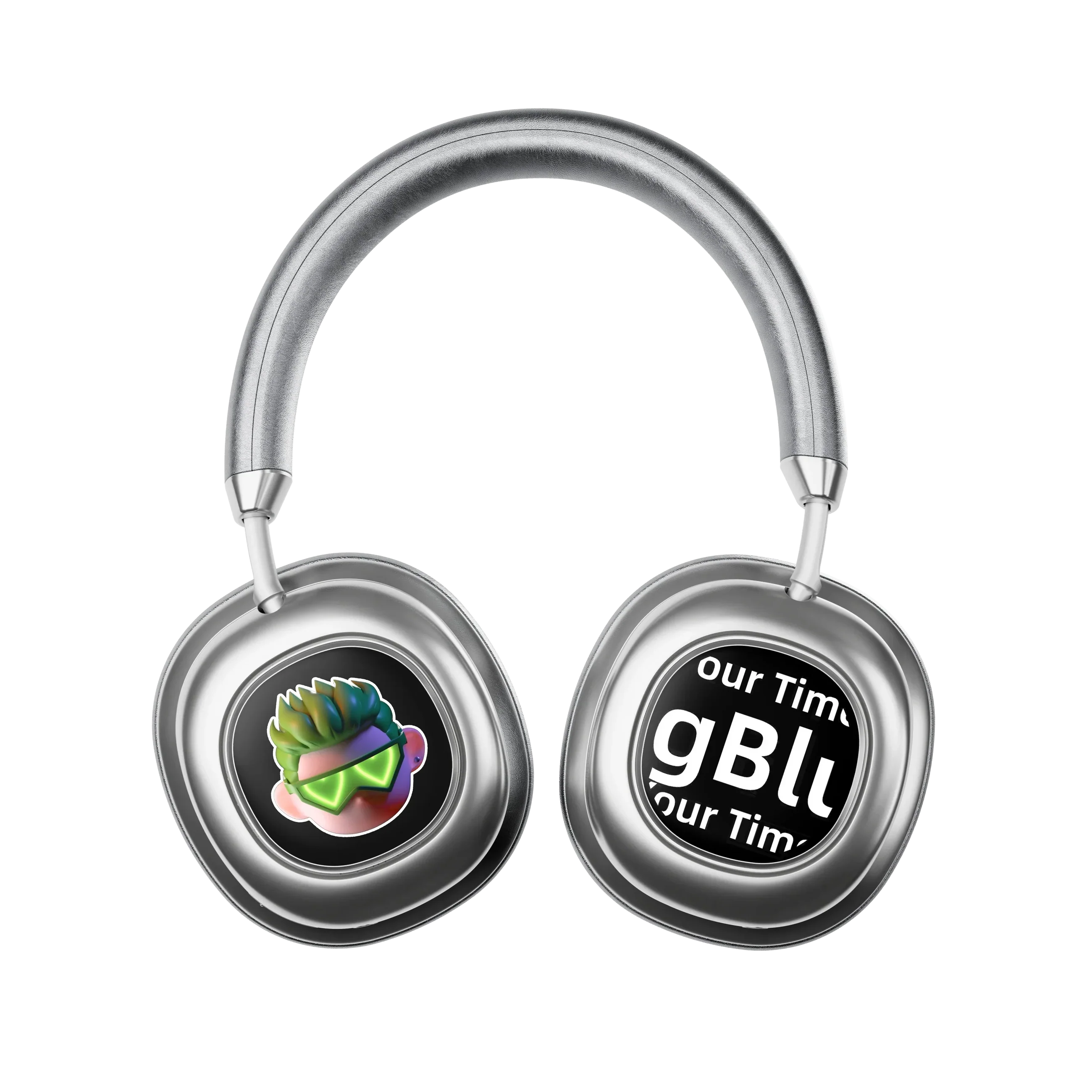 VWS (VISUAL WEARABLE STEREO)Wireless Over Ear Headphones Noise Cancelling OLED Touchscreen