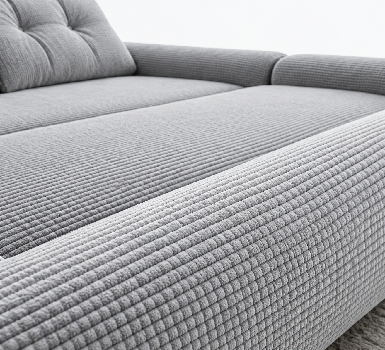 🔥Today's Special🔥3-in-1 Convertible Sleeper Sofa Bed, Corduroy Folding Couch with Pillows, No Assembly Boneless Sofa