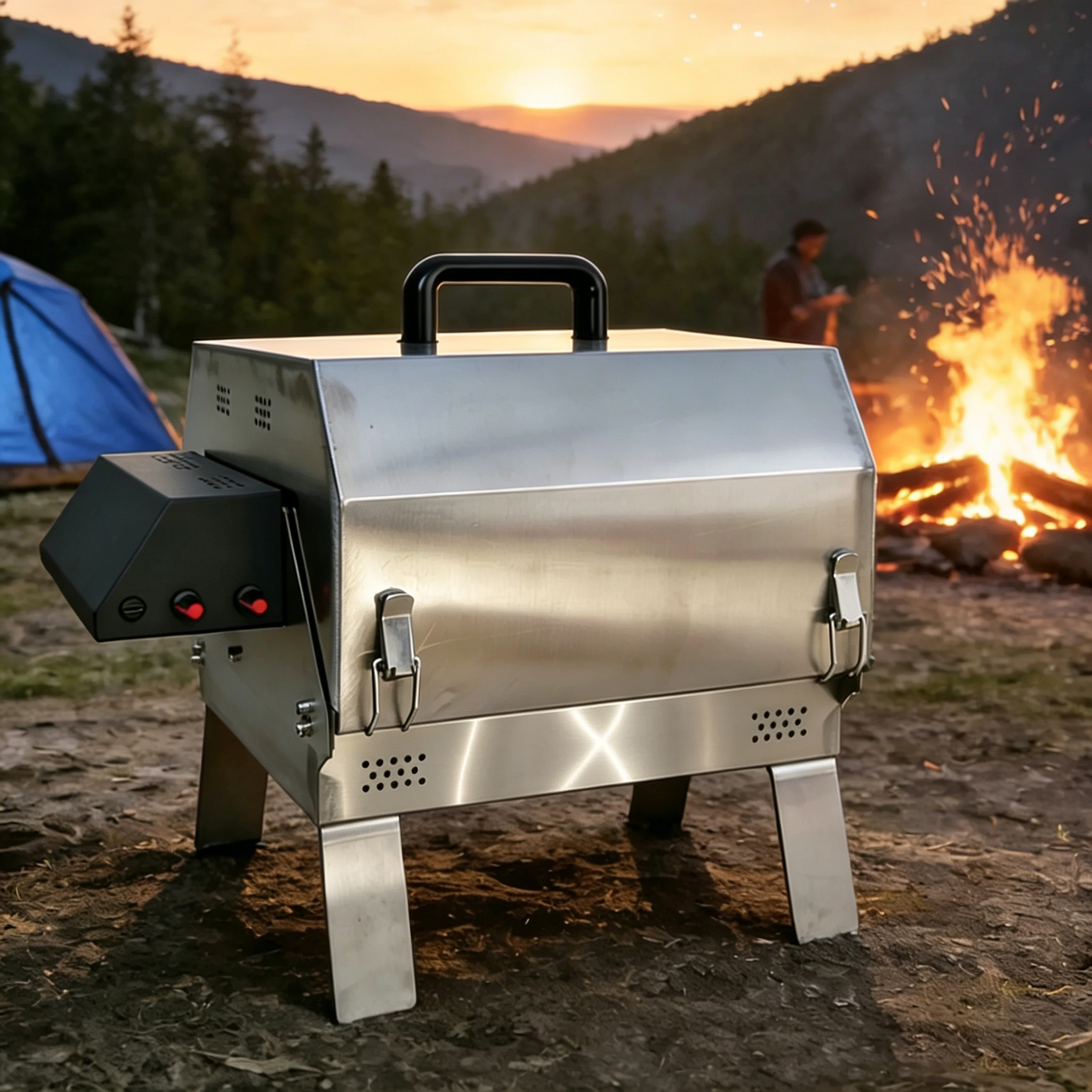 Blaze For F4 Double-row electric rotating grill
