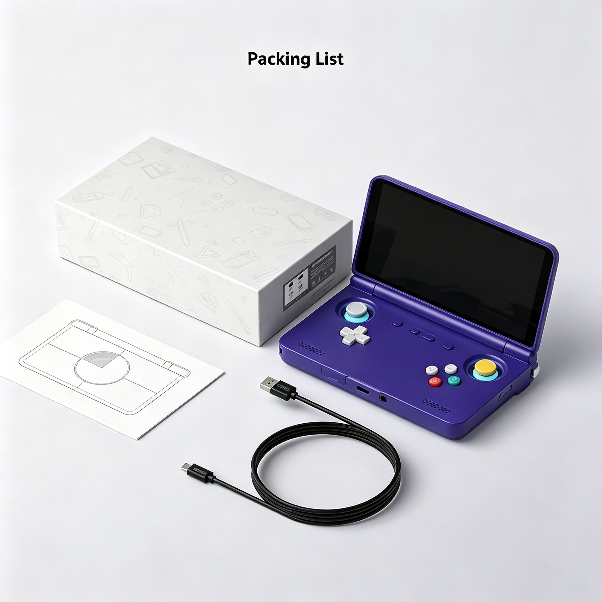 Retroid Pocket Flip2 Handheld Game Console 5.5''IPS Screen Game Consoles Android 13 8GB+128gb