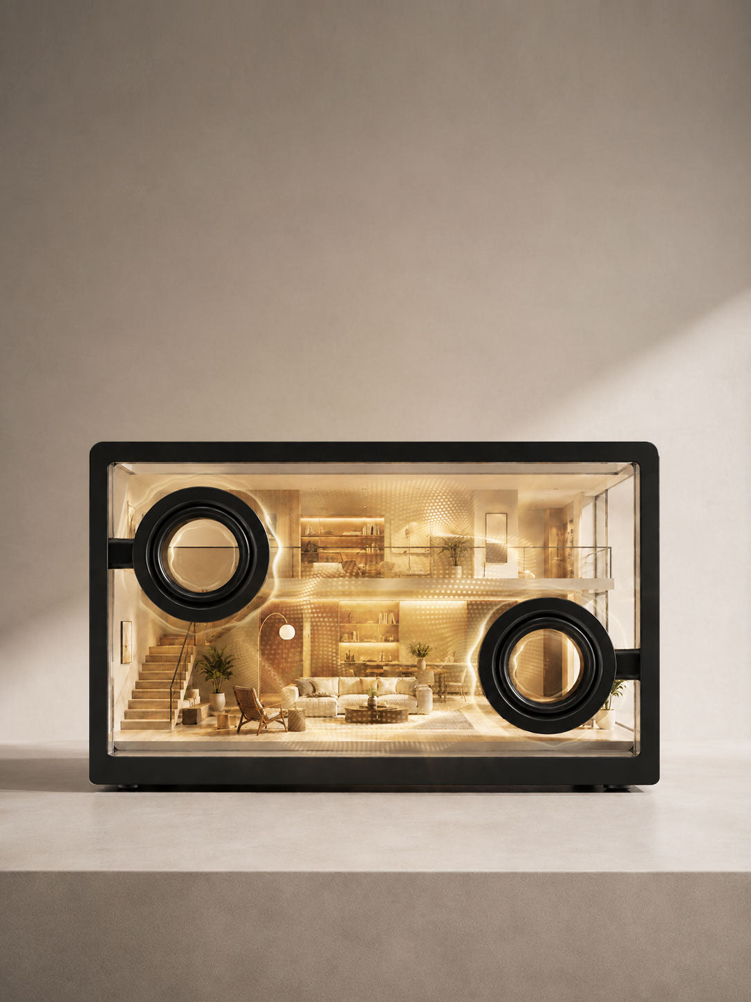 Modern living room smart speaker