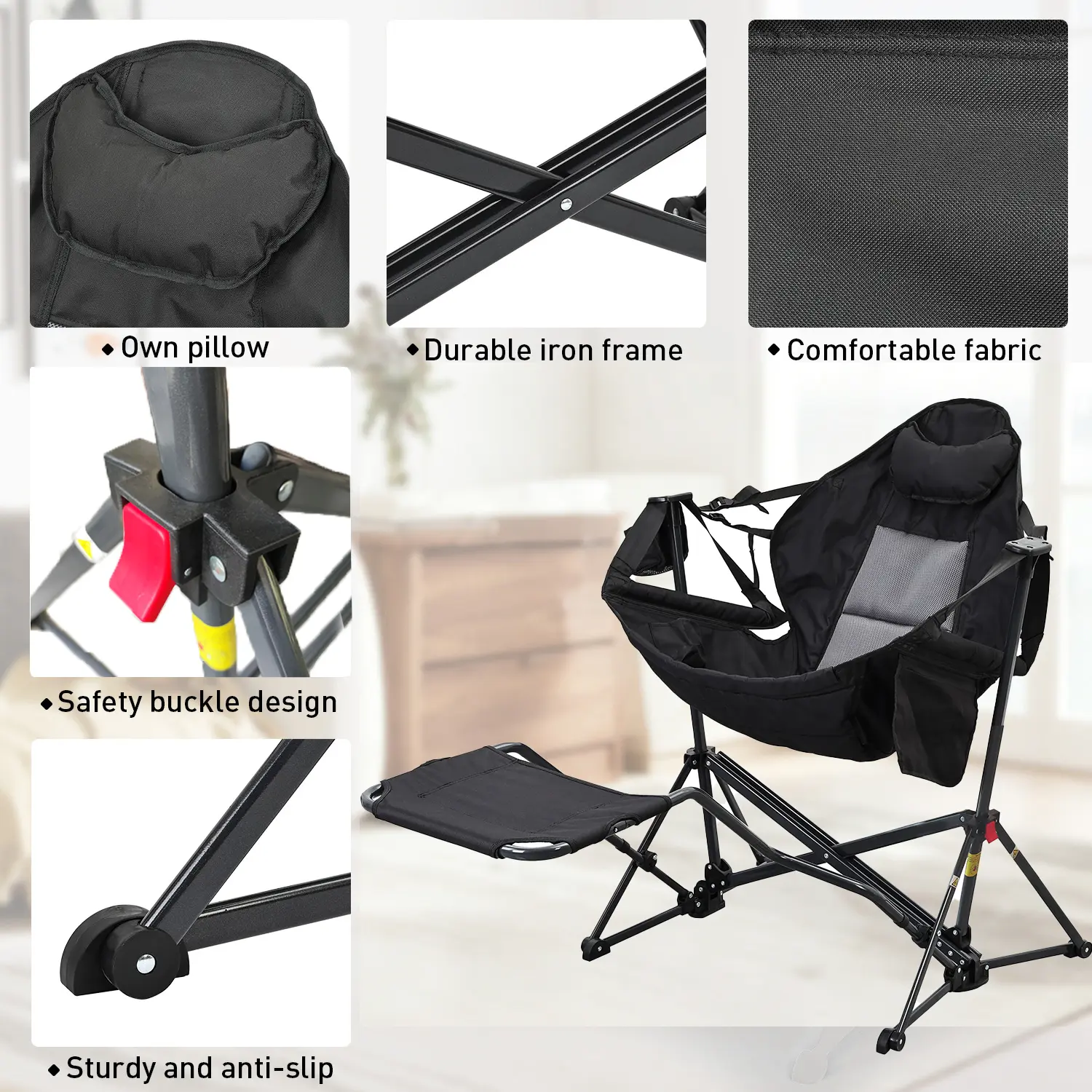 Hammock Camping Chair - Adjustable Swing Chair