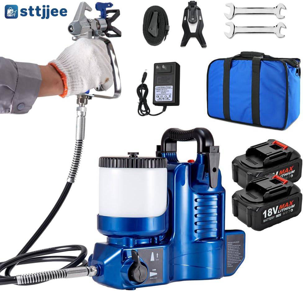 High-Power Electric Paint Sprayer, Professional Handheld Spray Gun with Adjustable Flow Control for Home DIY, Wall, Furniture & Fence Painting