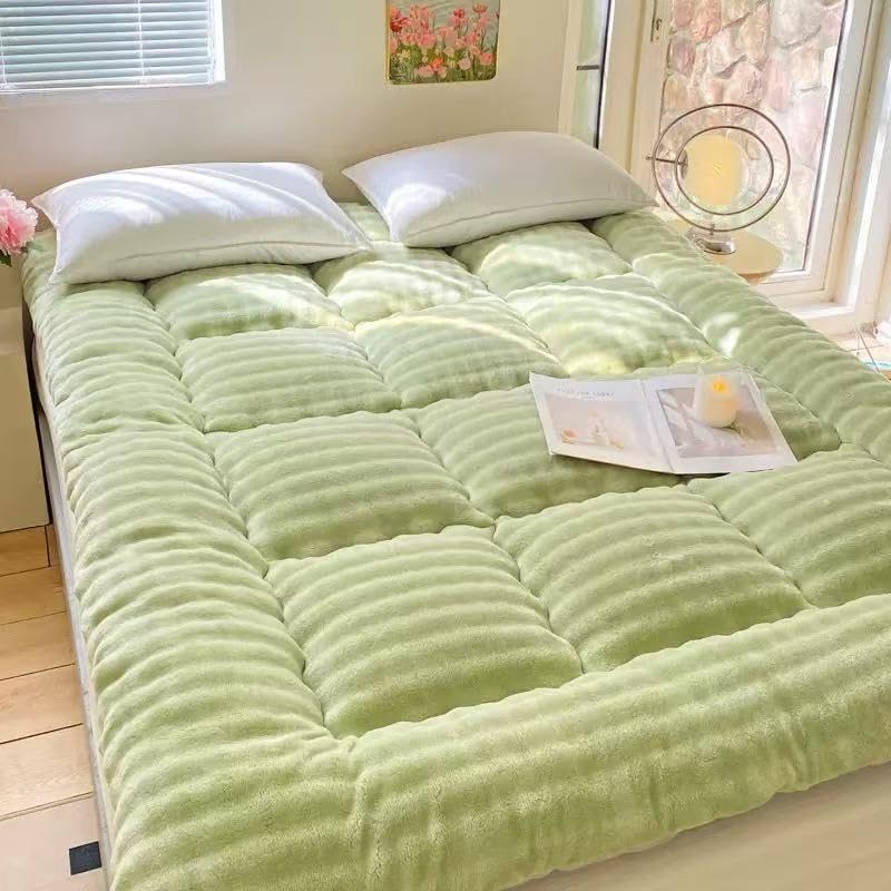 Upgraded Japanese Thick Roll-Up Mattress, Full Size Futon Mattress, Foldable and Breathable.