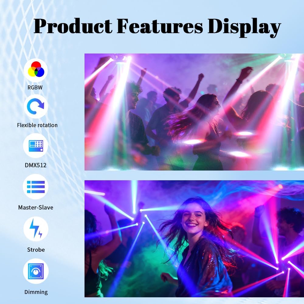 🔥Buy 1 Get 1 Free🔦✨540° Rotating DJ Spotlight