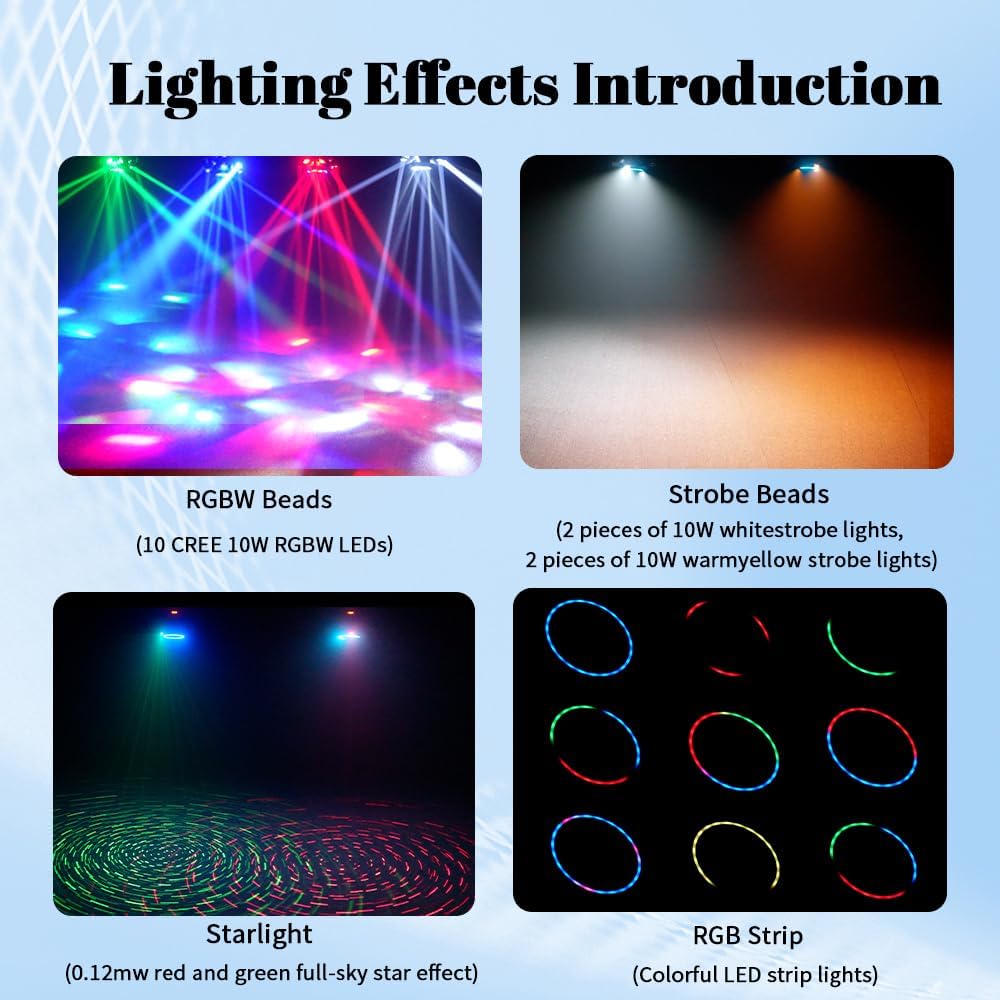 🔥Buy 1 Get 1 Free🔦✨540° Rotating DJ Spotlight