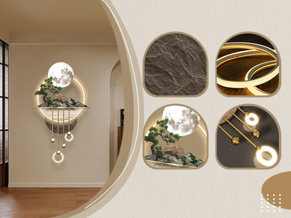 Modern illuminated wall decor