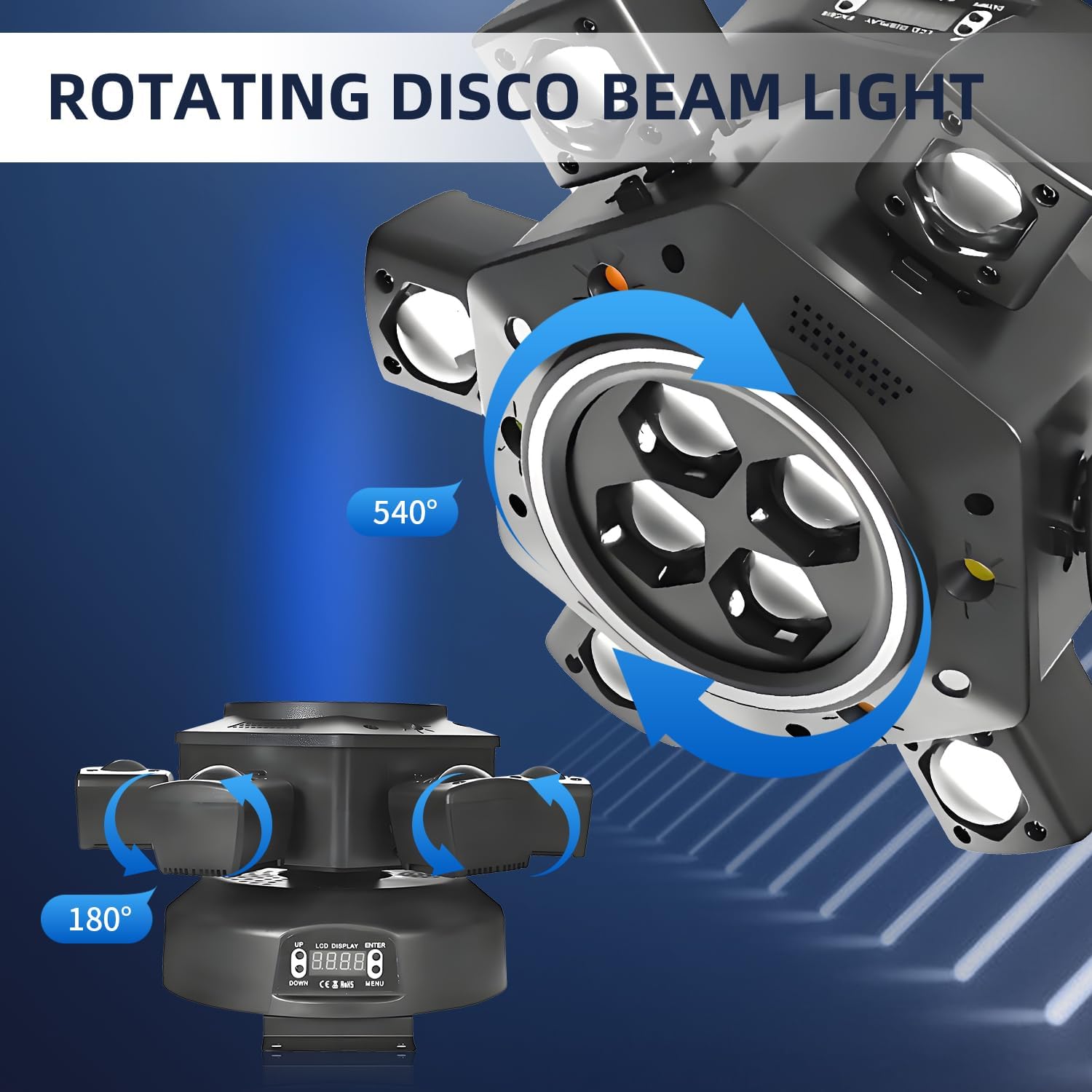🔥Buy 1 Get 1 Free🔦✨540° Rotating DJ Spotlight