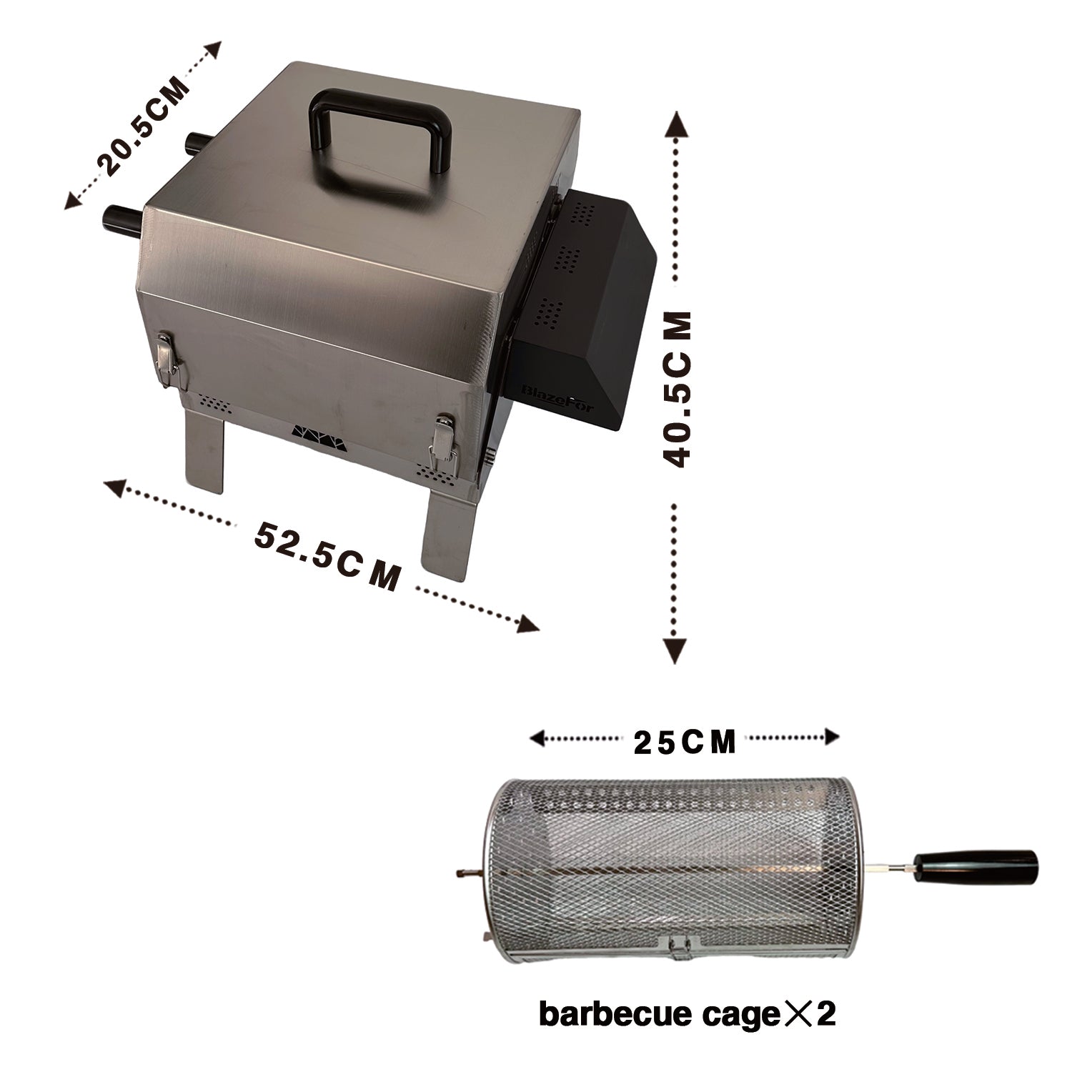 Blaze For F4 Double-row electric rotating grill