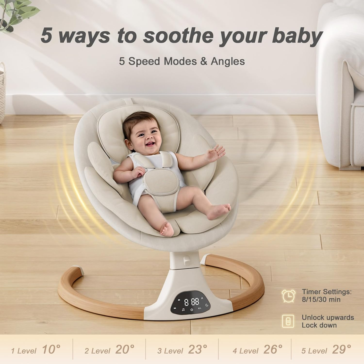 Automatic Baby Swing – Soothing & Comfortable