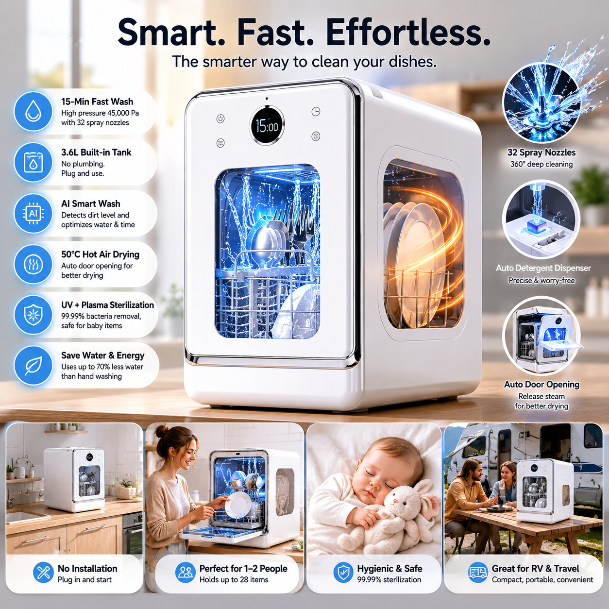 The Smartest Portable Dishwasher