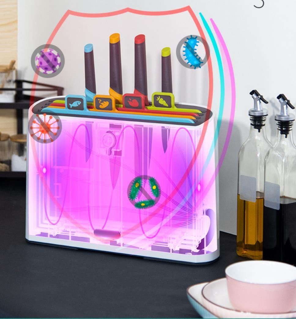 UV sterilisation and hot air drying kitchen set