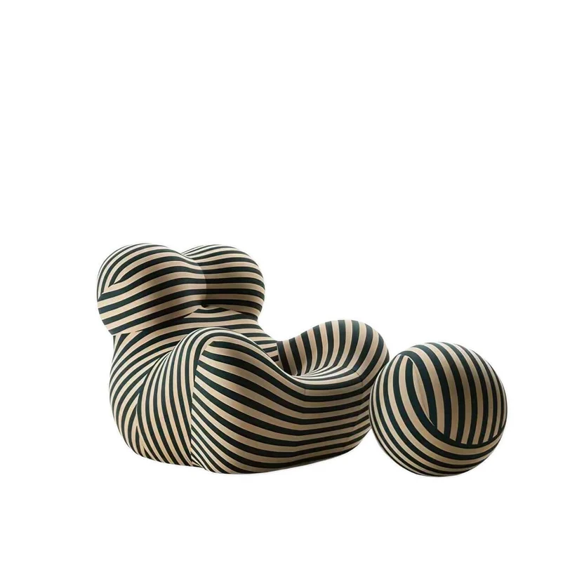 Fabric Creative Cuddle Single Sofa Lazy Couch