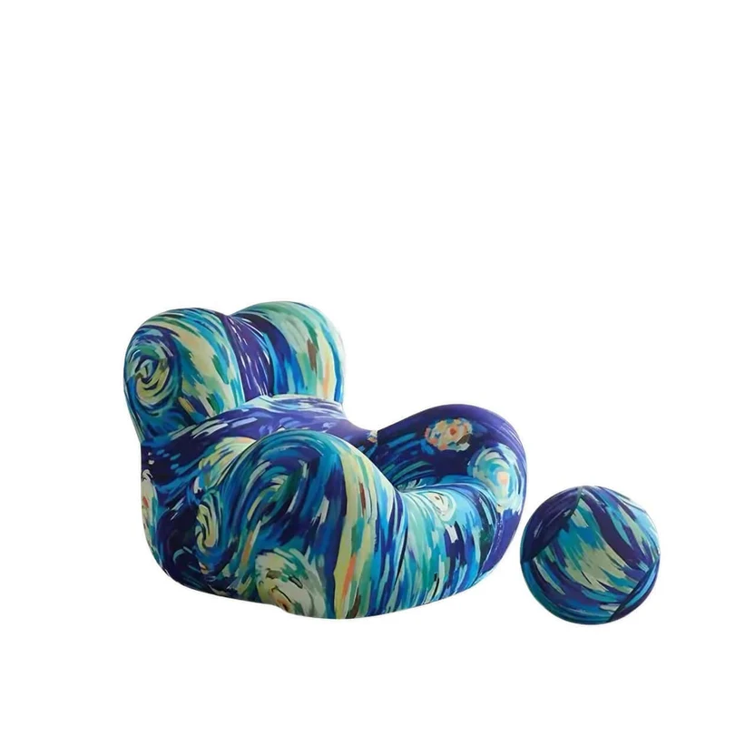 Fabric Creative Cuddle Single Sofa Lazy Couch