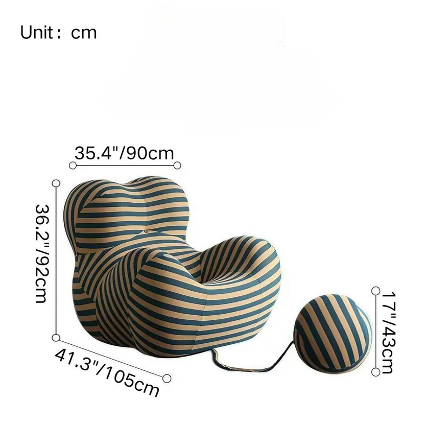 Fabric Creative Cuddle Single Sofa Lazy Couch