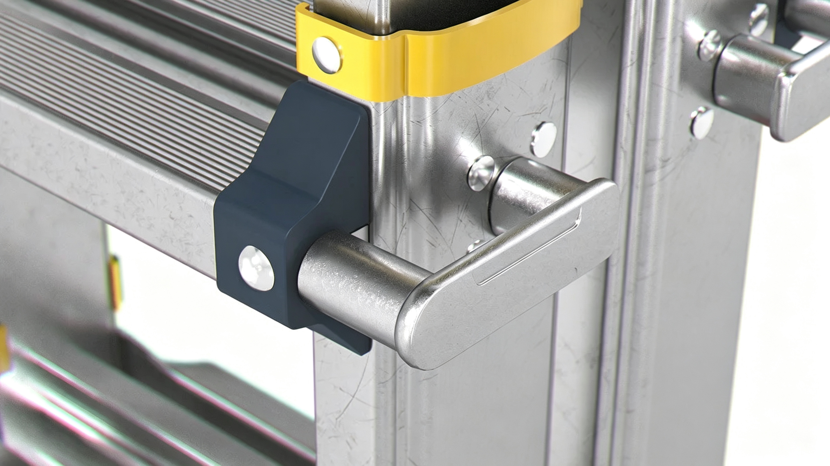 Heavy duty aluminium ladder