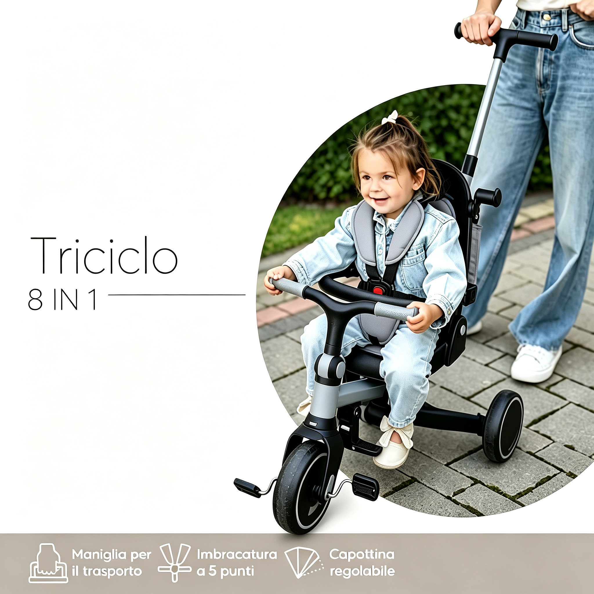 8 in 1 Evolutionary Tricycle