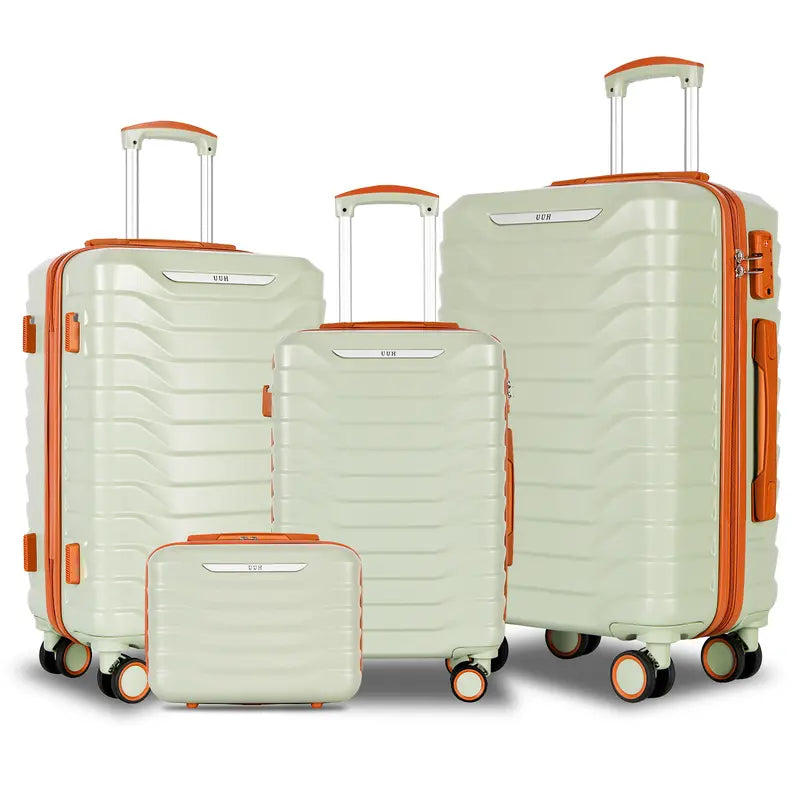 Large Capacity Multi-Piece Luggage Set, Scratch-Resistant Hard Shell Suitcase with TSA Lock for Outdoor Travel
