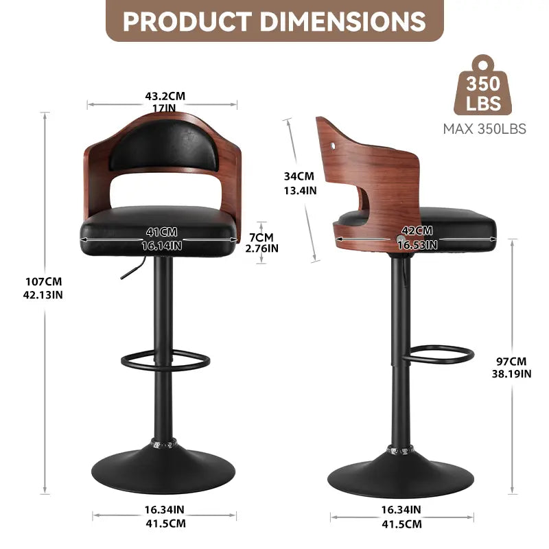 Swivel Bar Stools Set