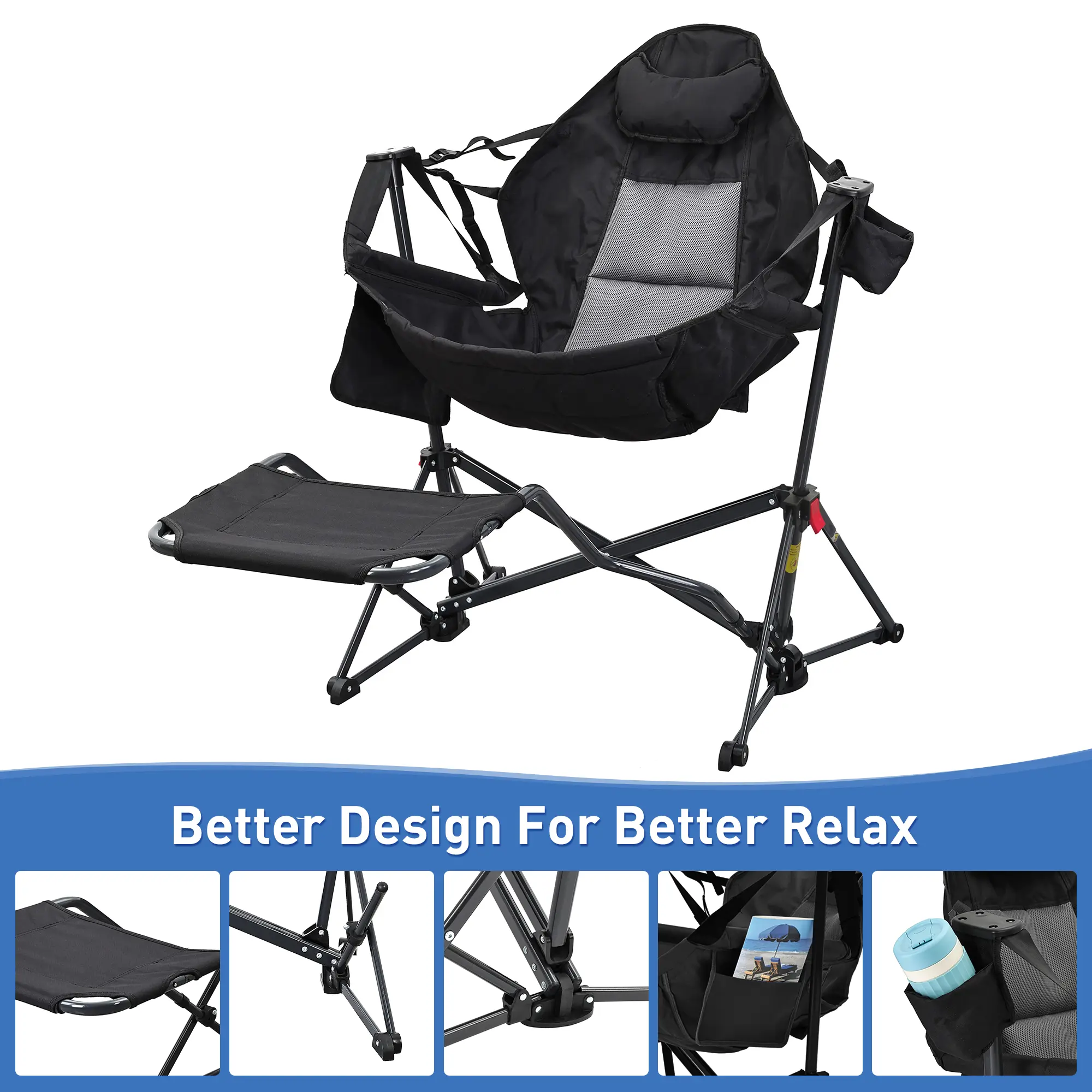 Hammock Camping Chair - Adjustable Swing Chair