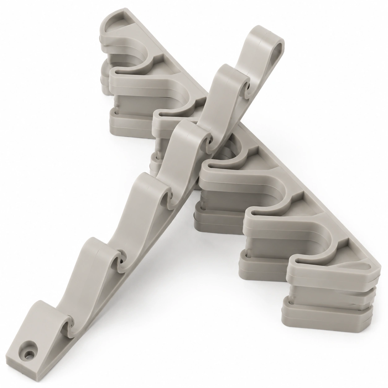 Soporte de pared para escobas de 4 posiciones-havenoranest