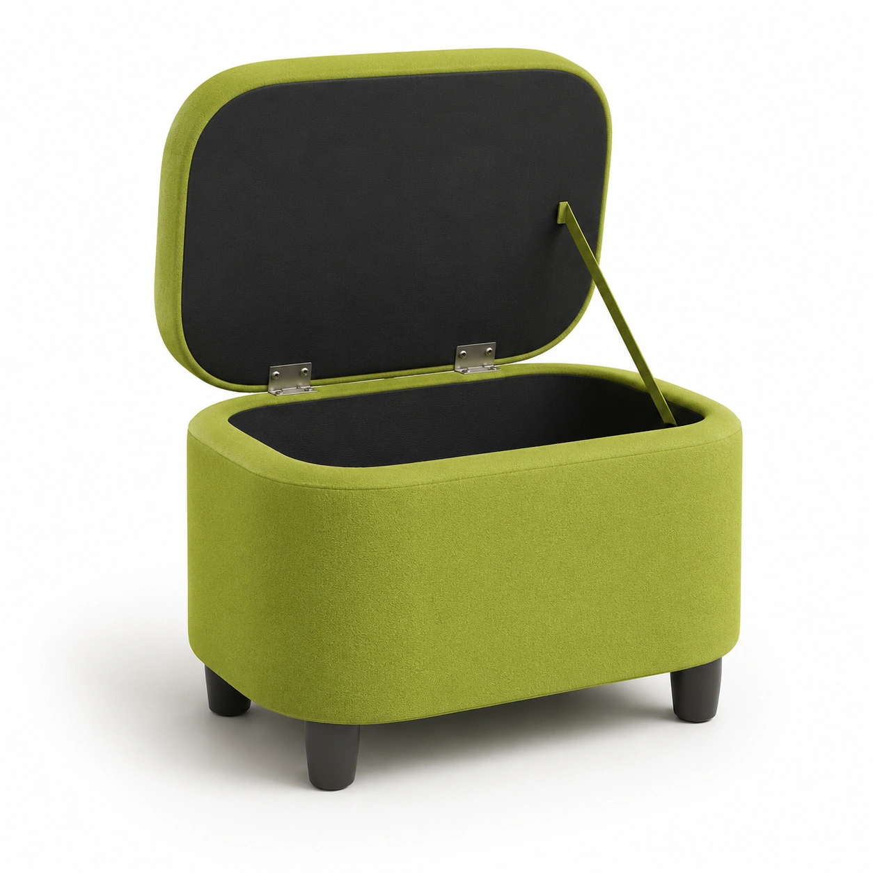 Puf de almacenamiento verde-havenoranest