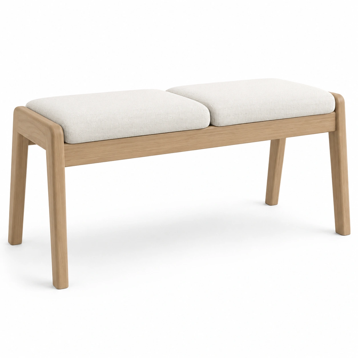Banco con estructura de madera beige-havenoranest