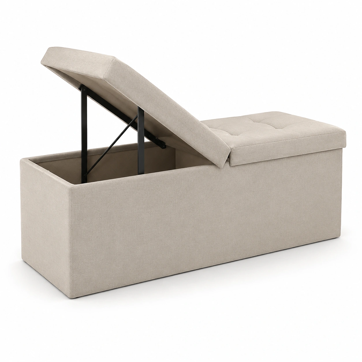 Banco de almacenamiento beige-havenoranest