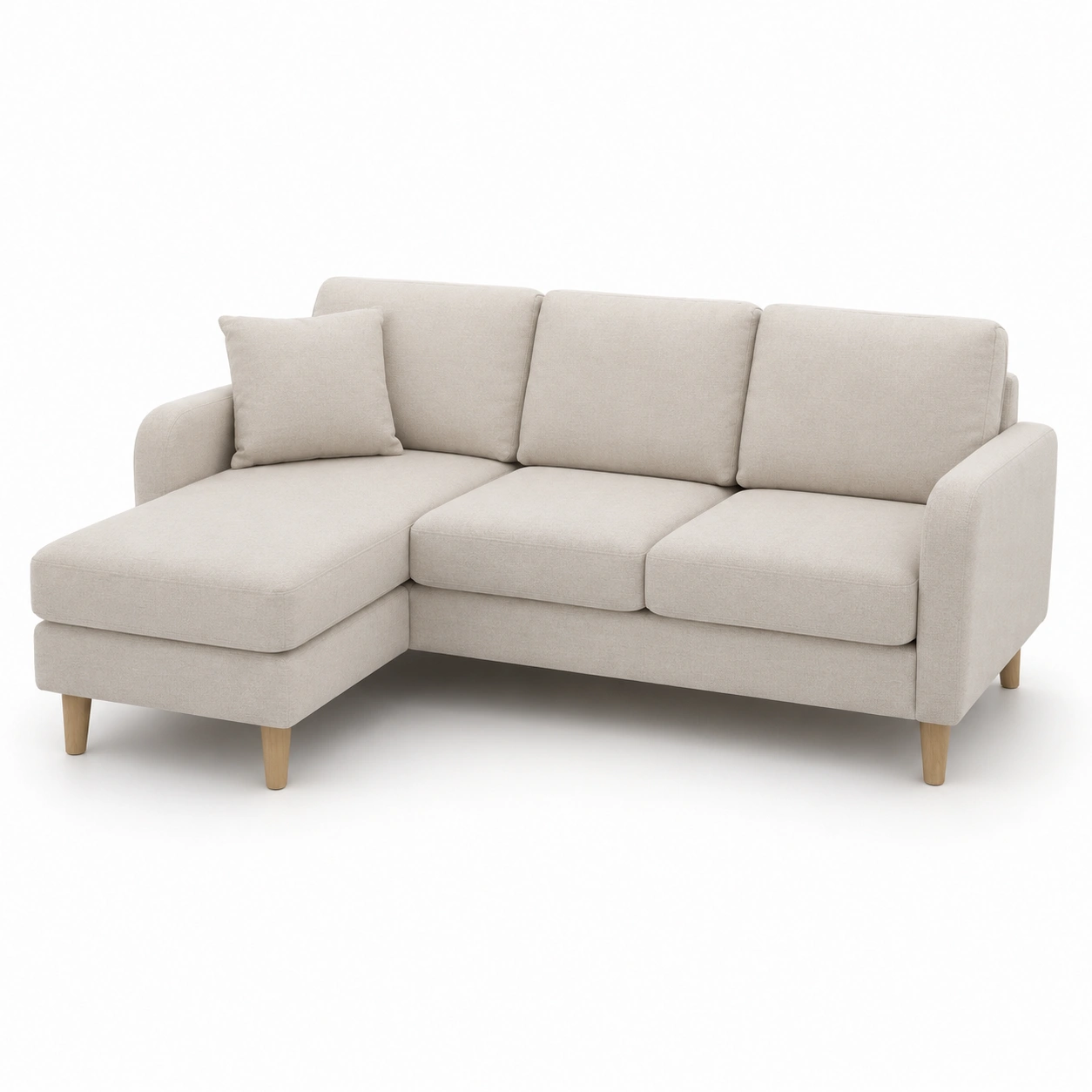 Sofa chaise longue de tres plazas color beige-havenoranest