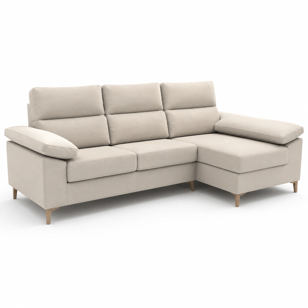Sofa modular en L color beige-havenoranest