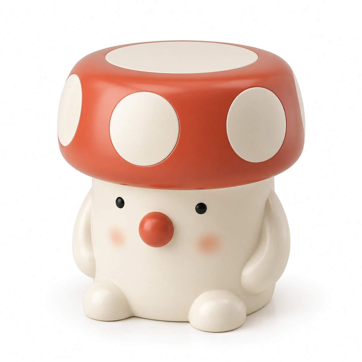 Puf hongo con sombrero rojo-havenoranest
