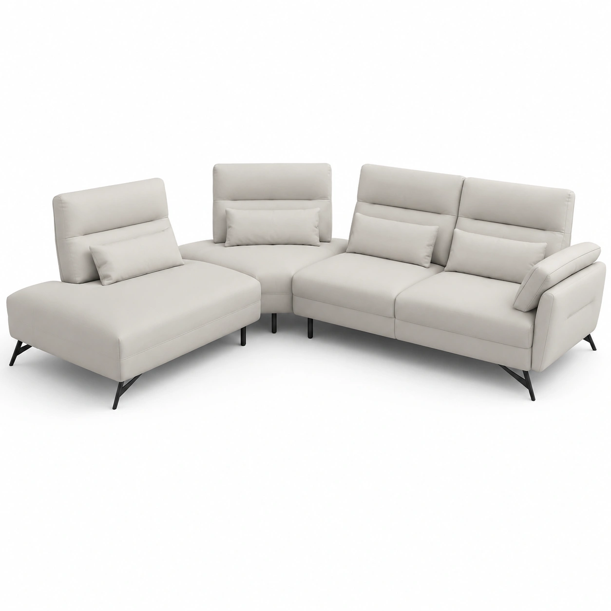 Sofa modular rinconero color marfil-havenoranest