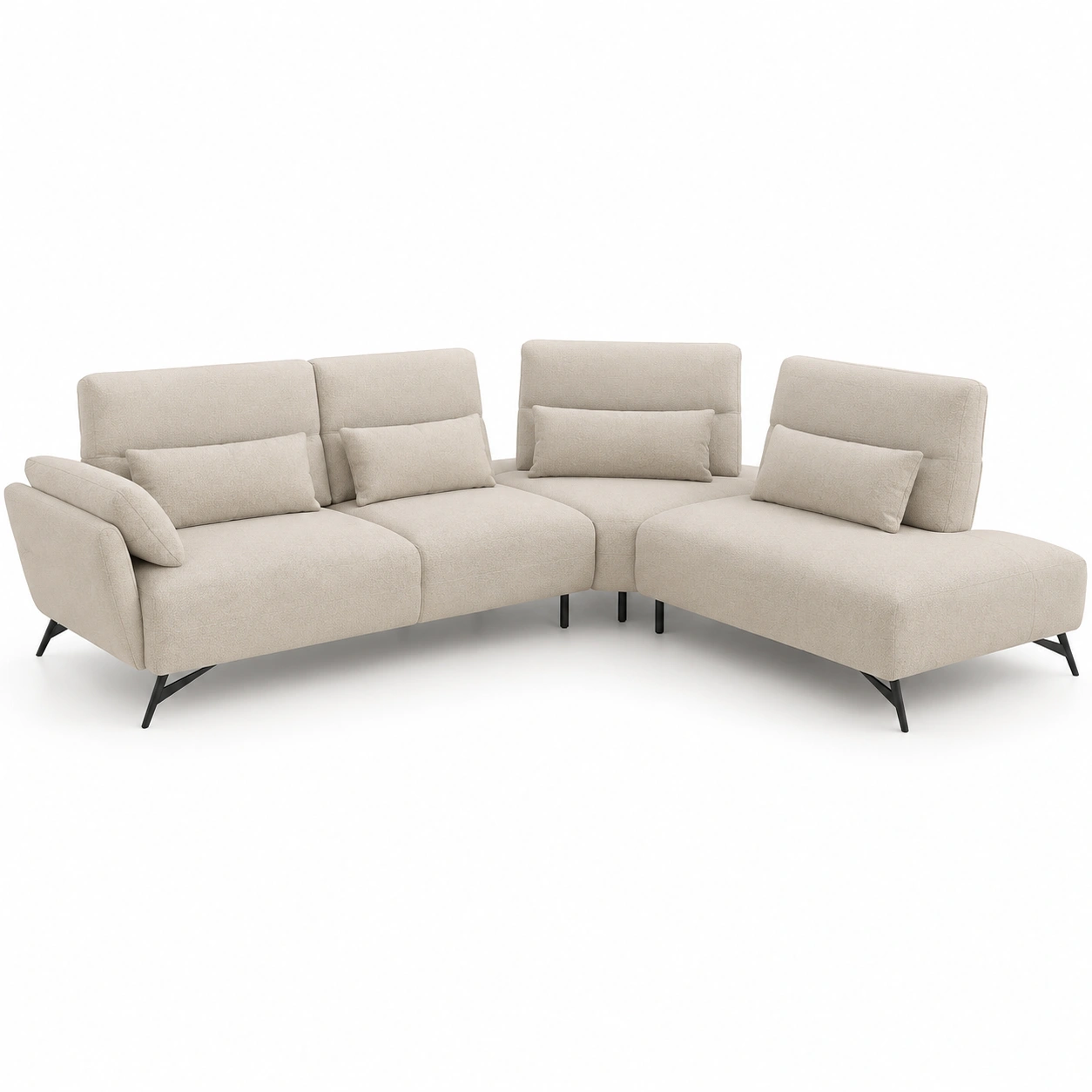 Sofa modular rinconero color beige-havenoranest