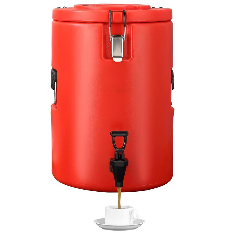 Dispensador de bebidas aislado de acero inoxidable, 4,5 galones / 17,2 l